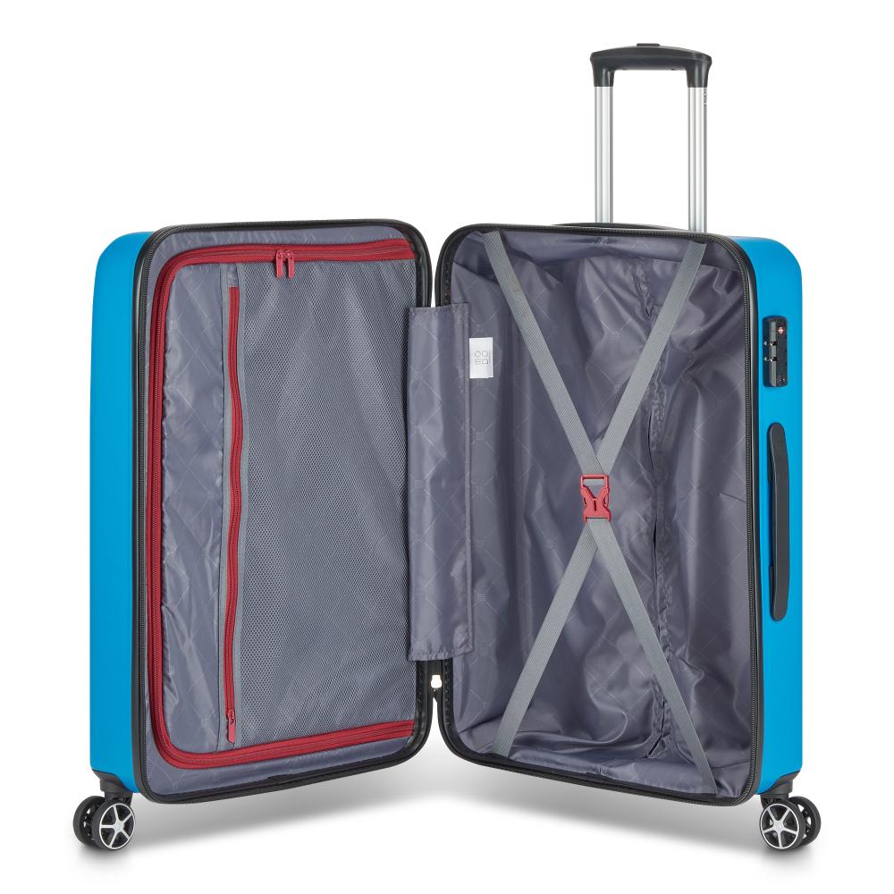 Trolley Medio 4 ruote Houston Petrolio 67 cm