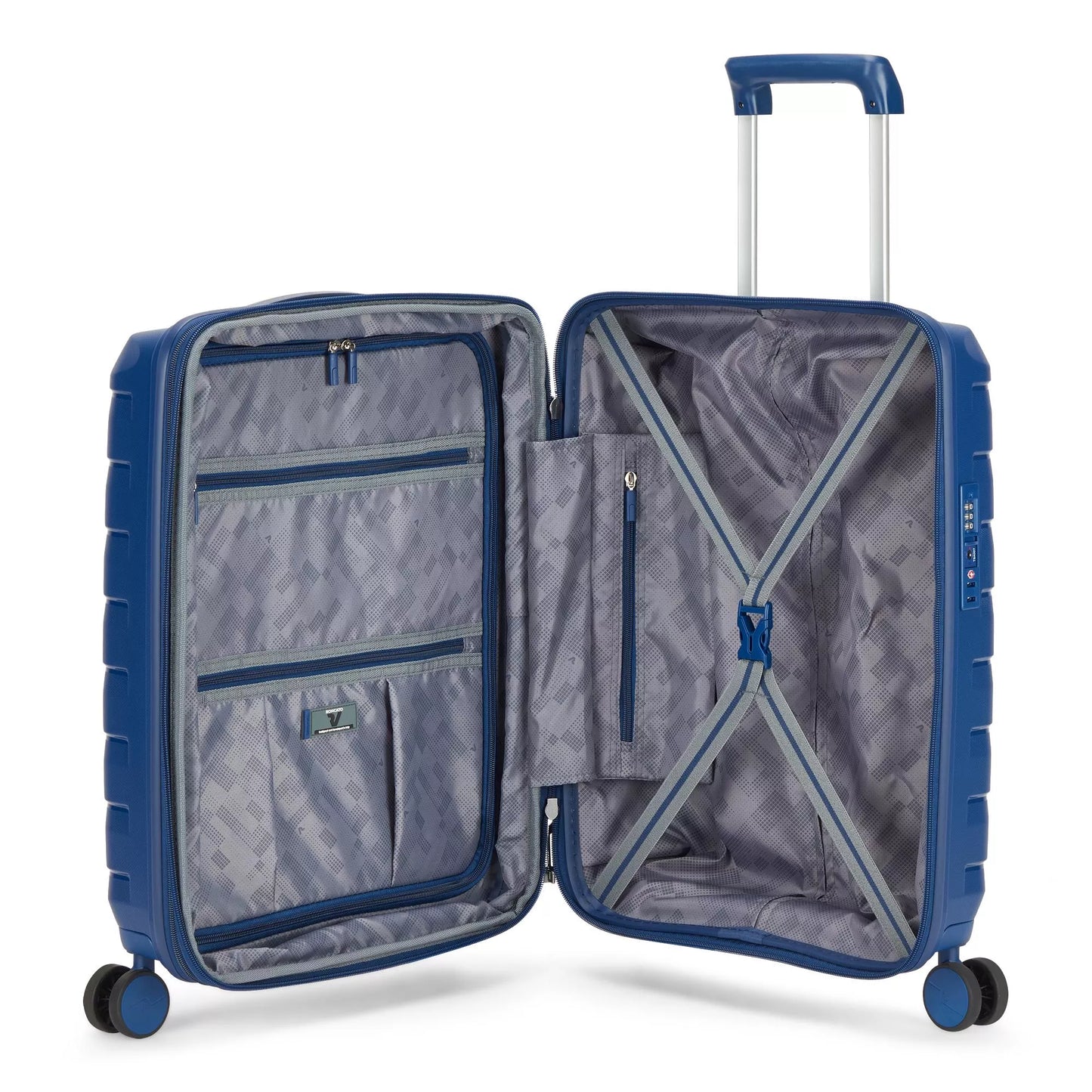 SKYLINE 2.0 Trolley bagaglio a mano 55x40x20/25 cm Espandibile - Blu Notte
