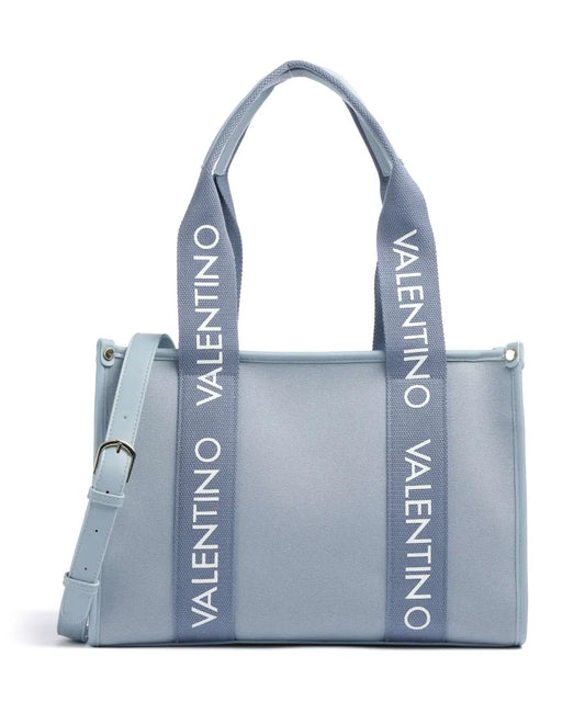 Shopper In Cotone M.Valentino Azzurra