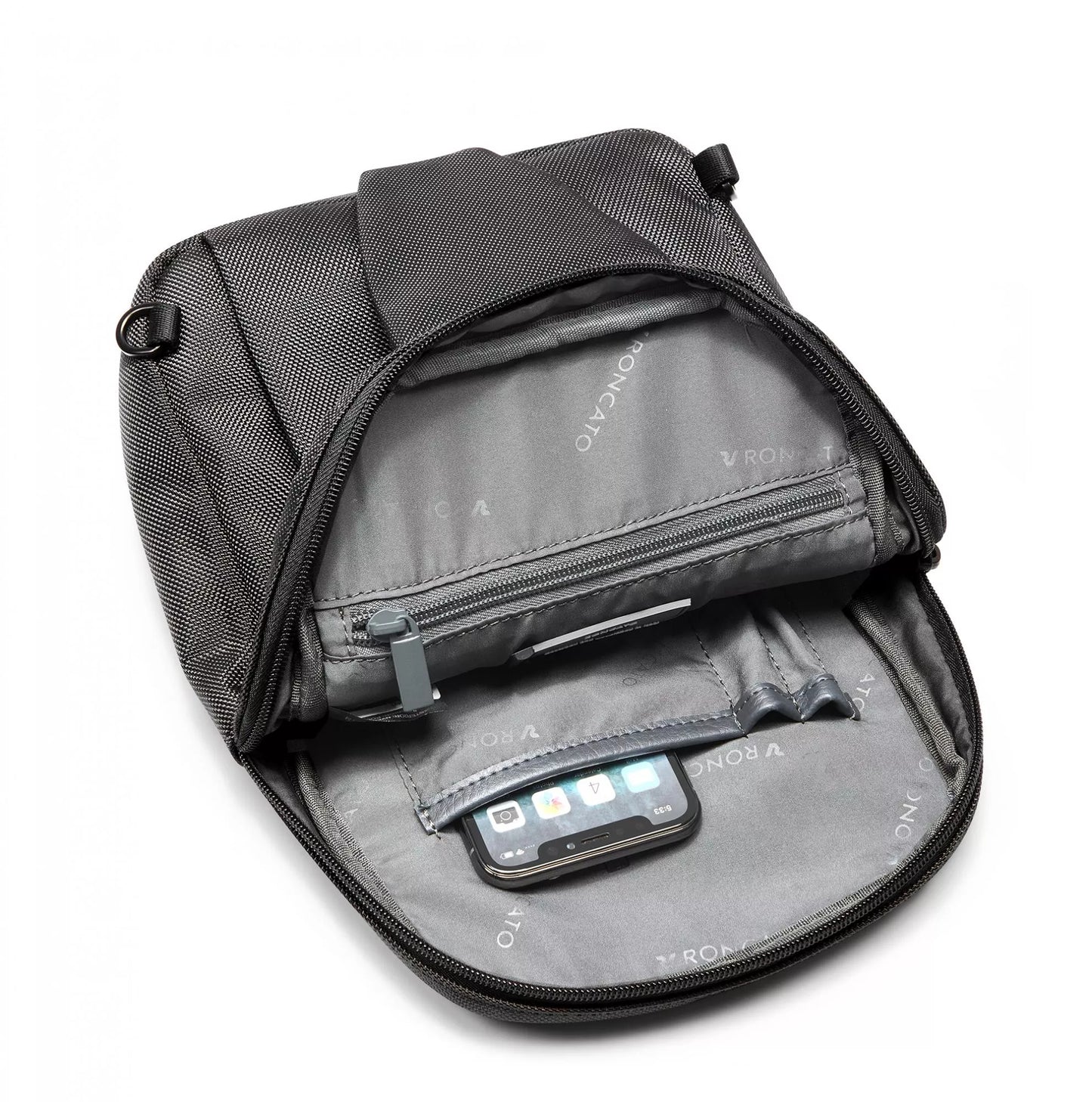 Borsa uomo monospalla Roncato Panama 4.0 895 Nero