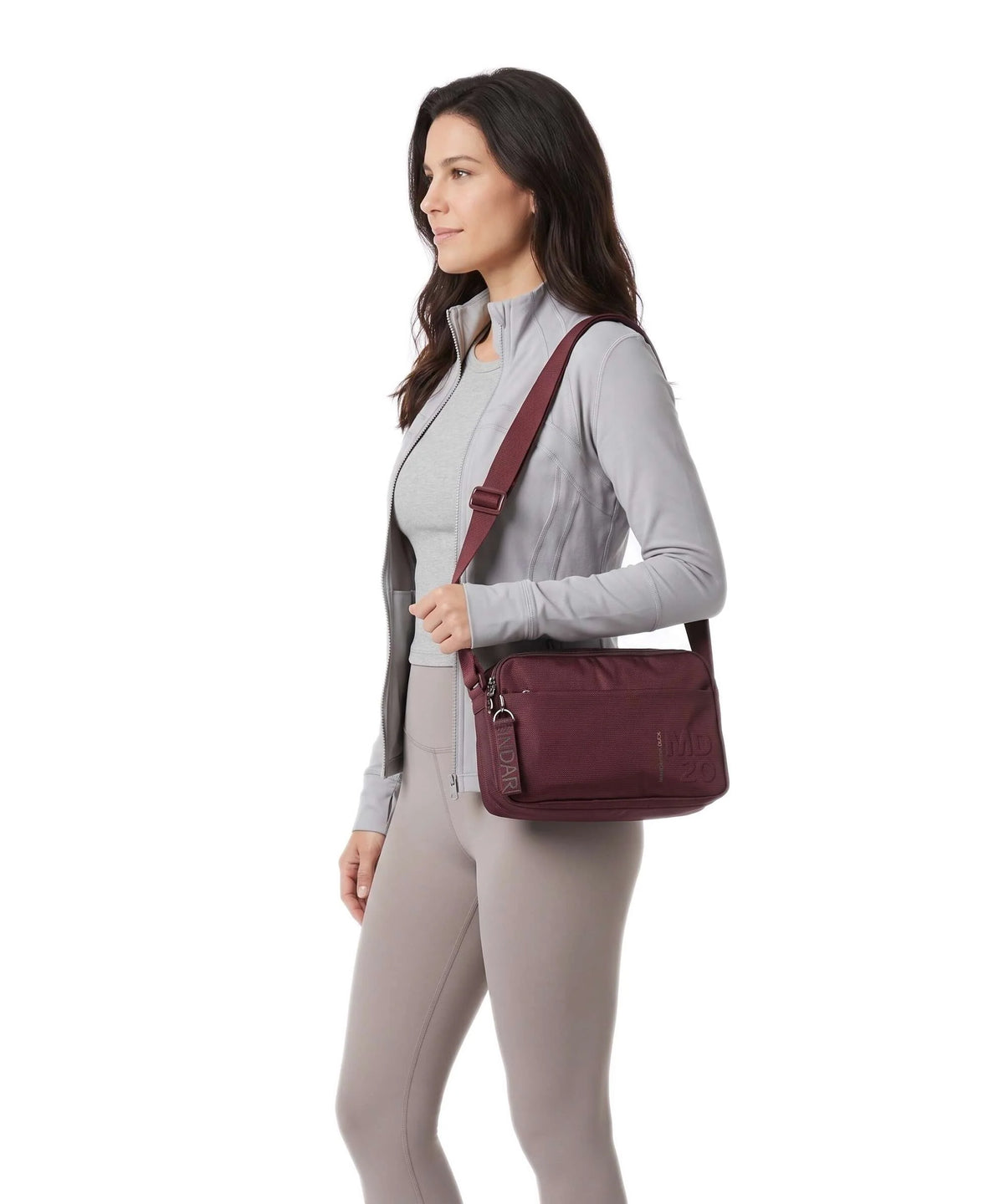Borsa Md20 A Tracolla Espandibile Amaranto