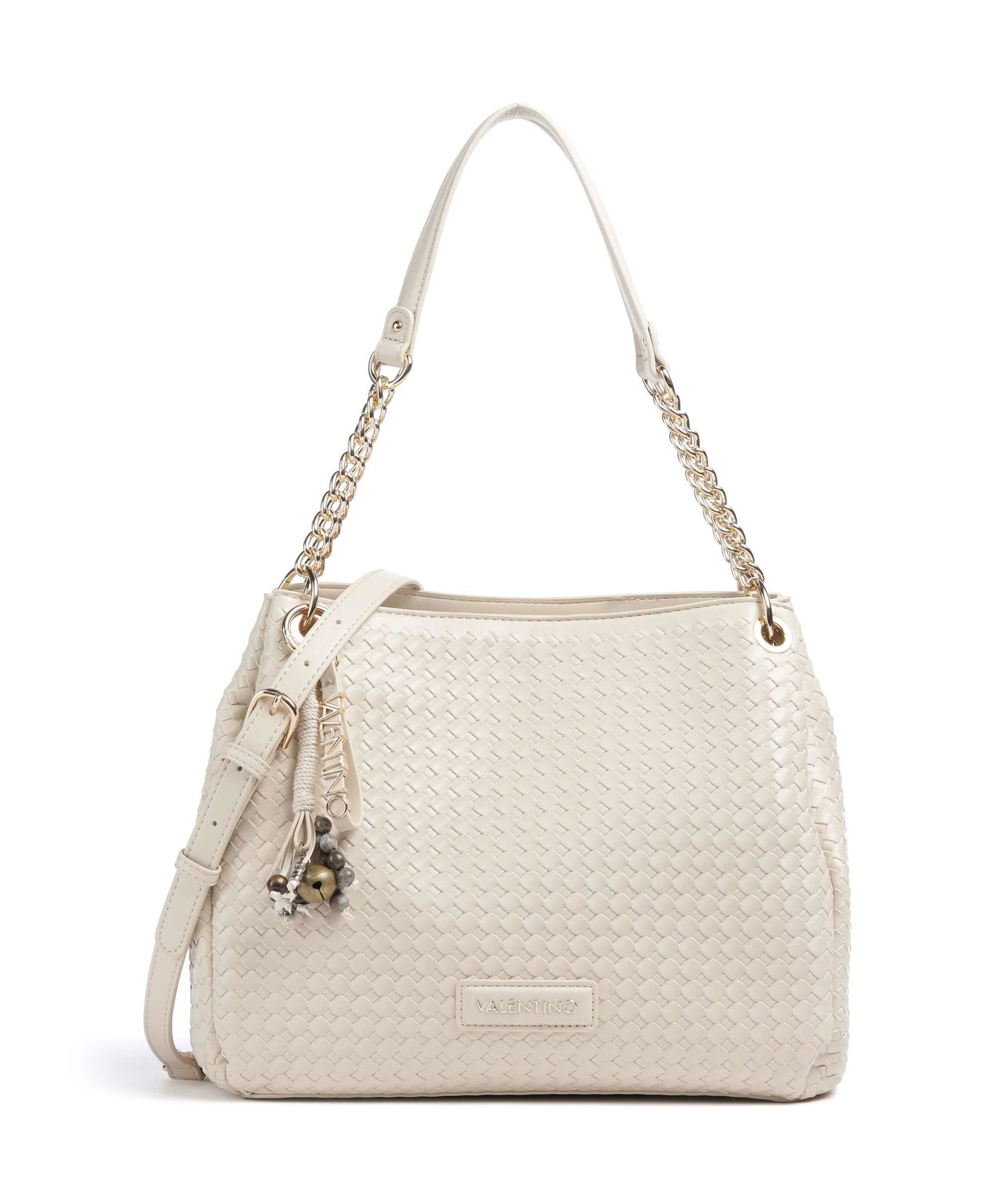 Borsa Hobo Gea Intrecciata Ecru Grande
