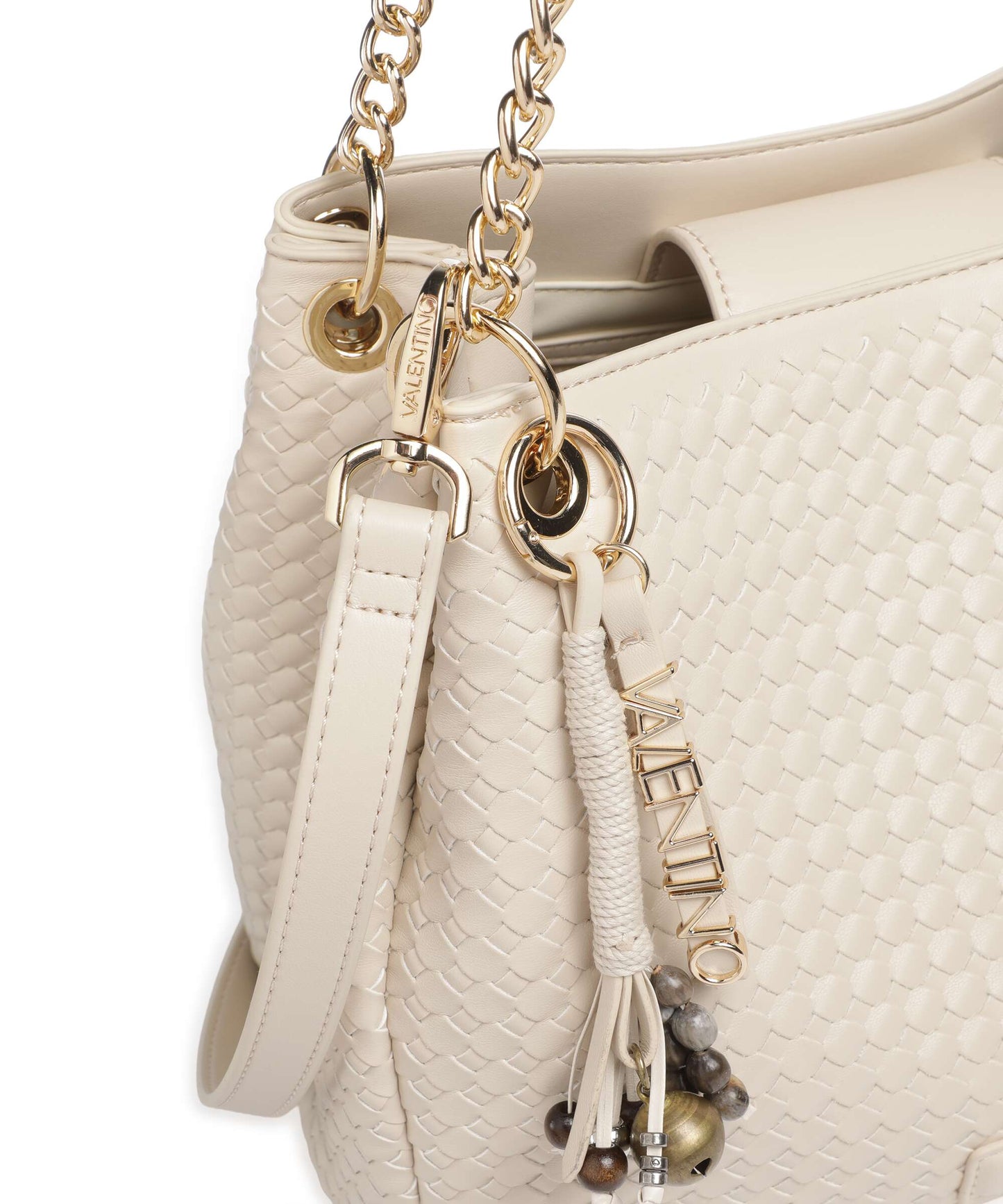 Borsa Hobo Gea Intrecciata Ecru Grande