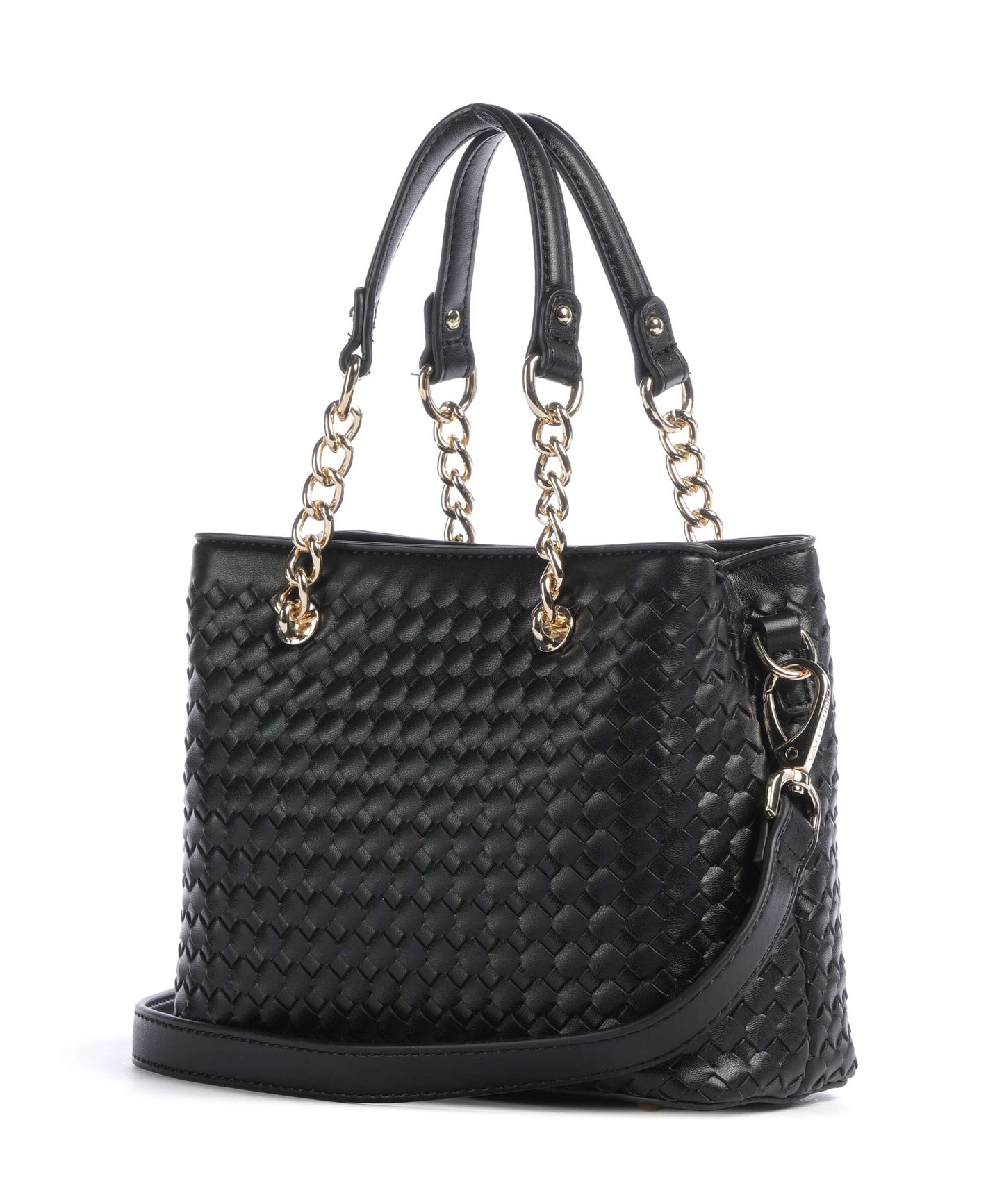 Borsa a Mano Gea Nera Intrecciata