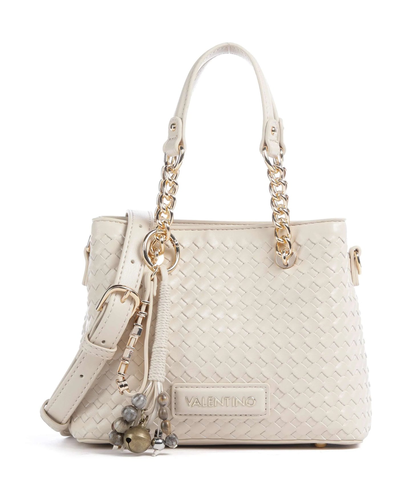 Shopping Intrecciata Media Gea Ecru