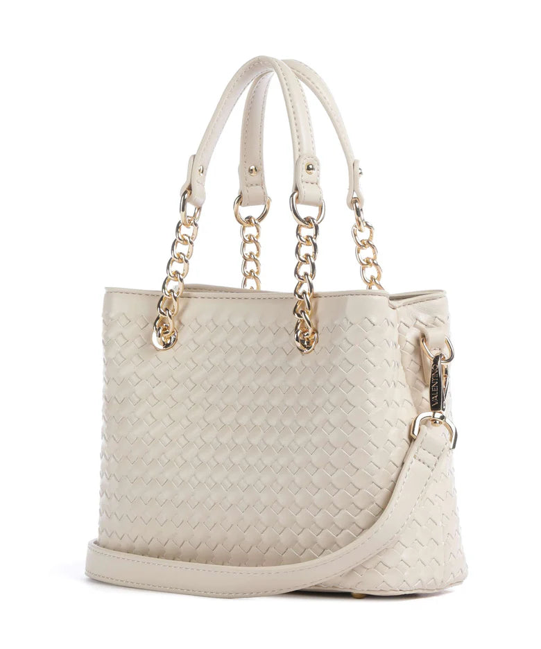 Shopping Intrecciata Media Gea Ecru