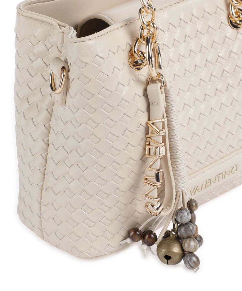 Shopping Intrecciata Media Gea Ecru