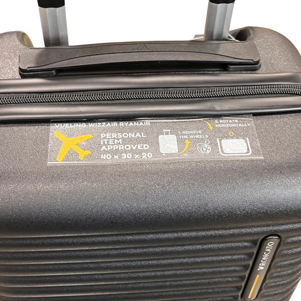 Bagaglio a Mano Con Ruote Gratuito Ryanair 40x30x20 Swing Nero