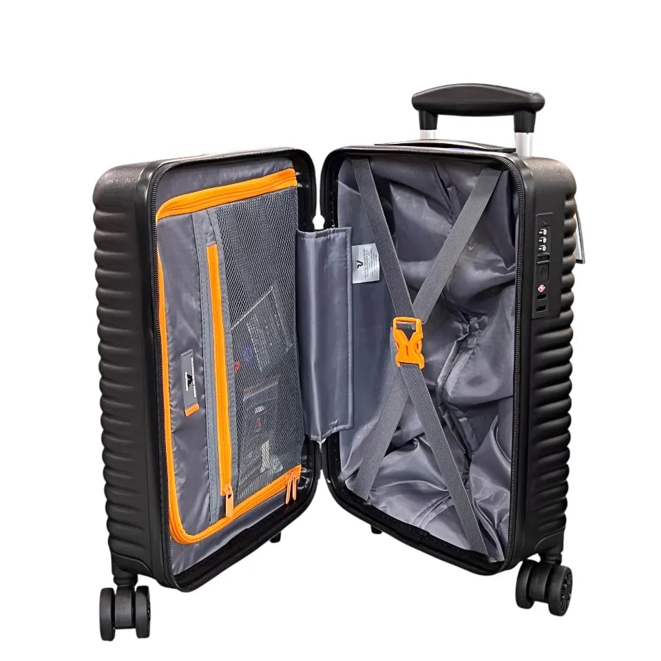 Bagaglio a Mano Con Ruote Gratuito Ryanair 40x30x20 Swing Nero