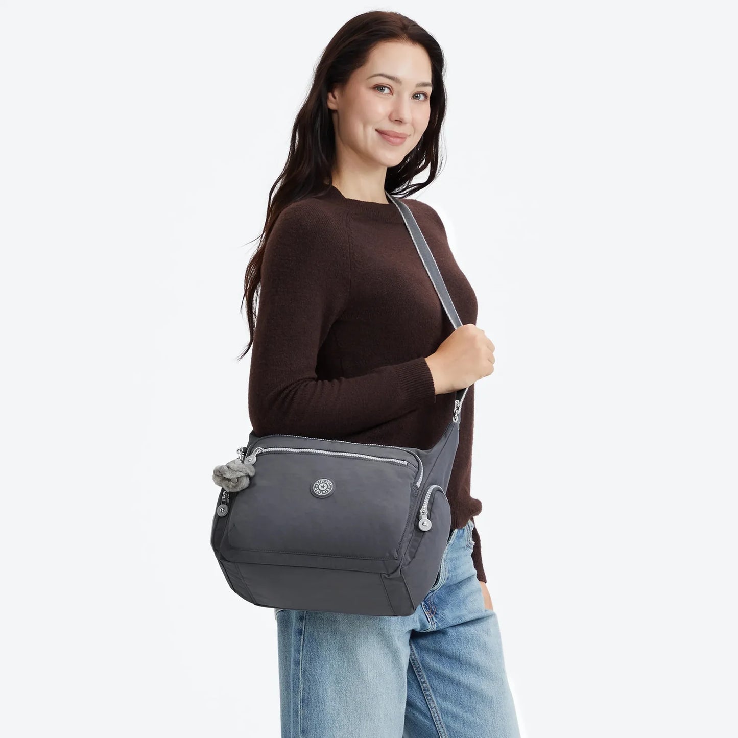 GABBIE Borsa A Tracolla Media Moonlit grey