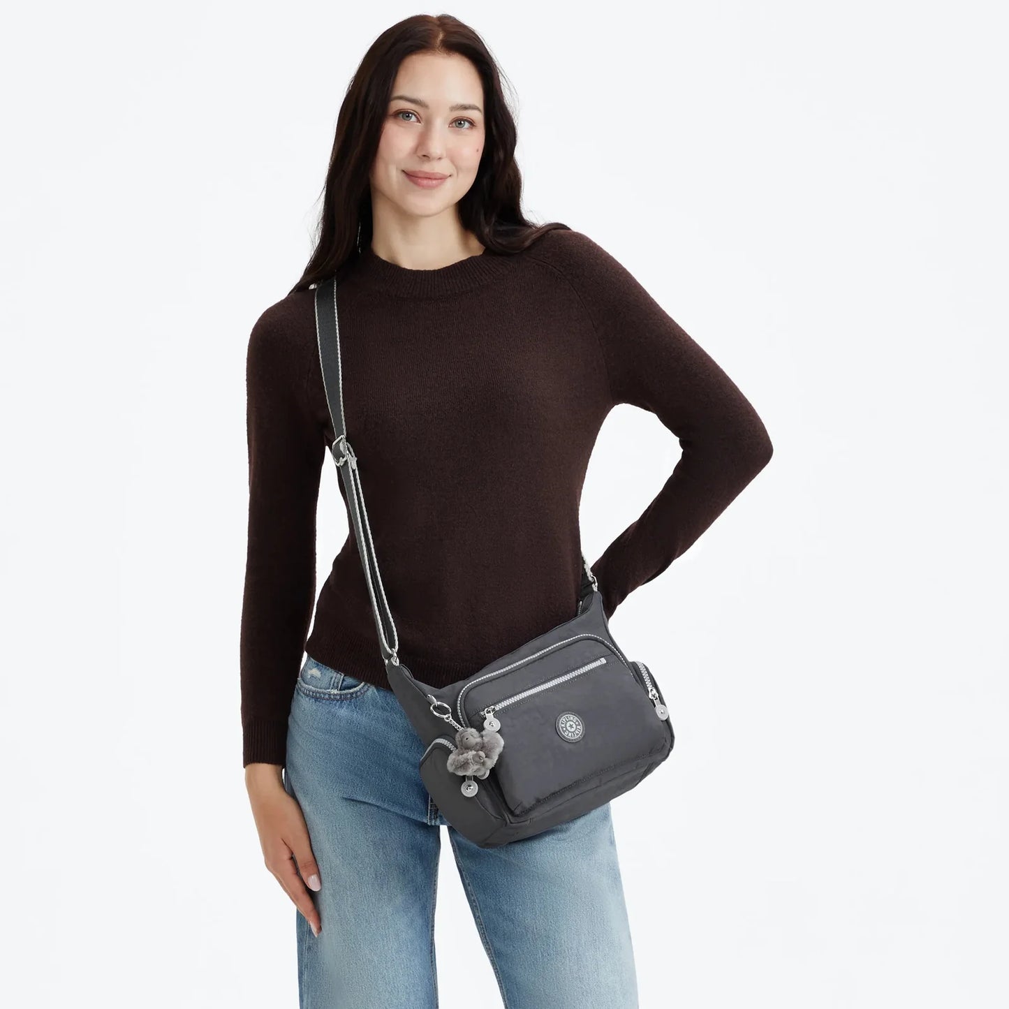 GABBIE S Borsetta a Tracolla con Scomparti Multipli Moonlit Grey