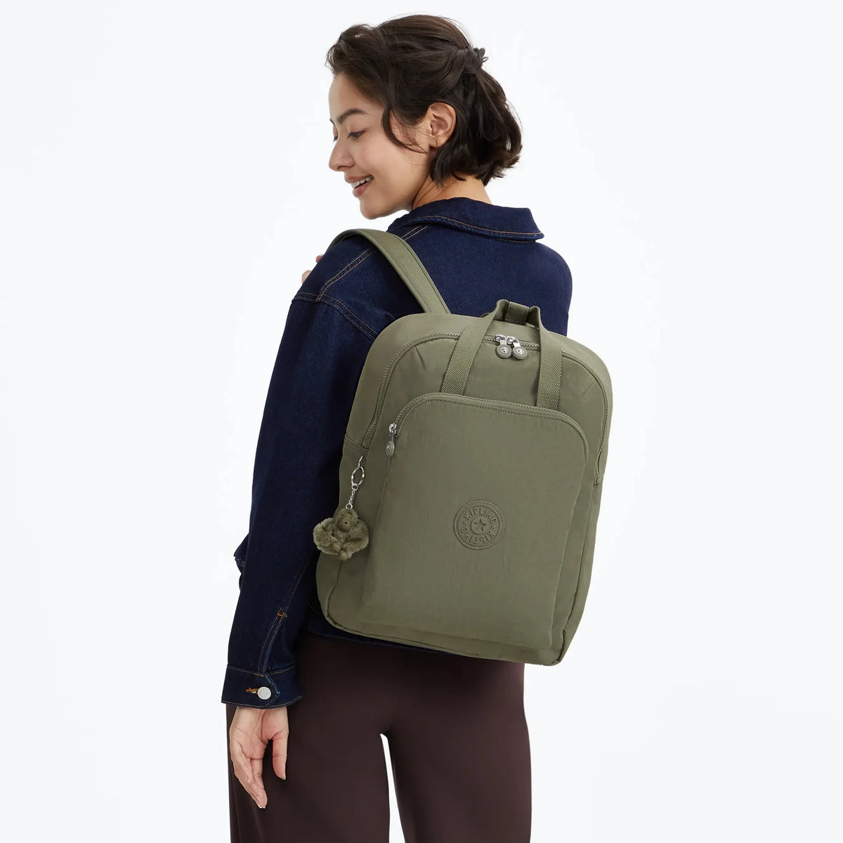 KAZUKI L Zaino grande con protezione per laptop Almost Sage