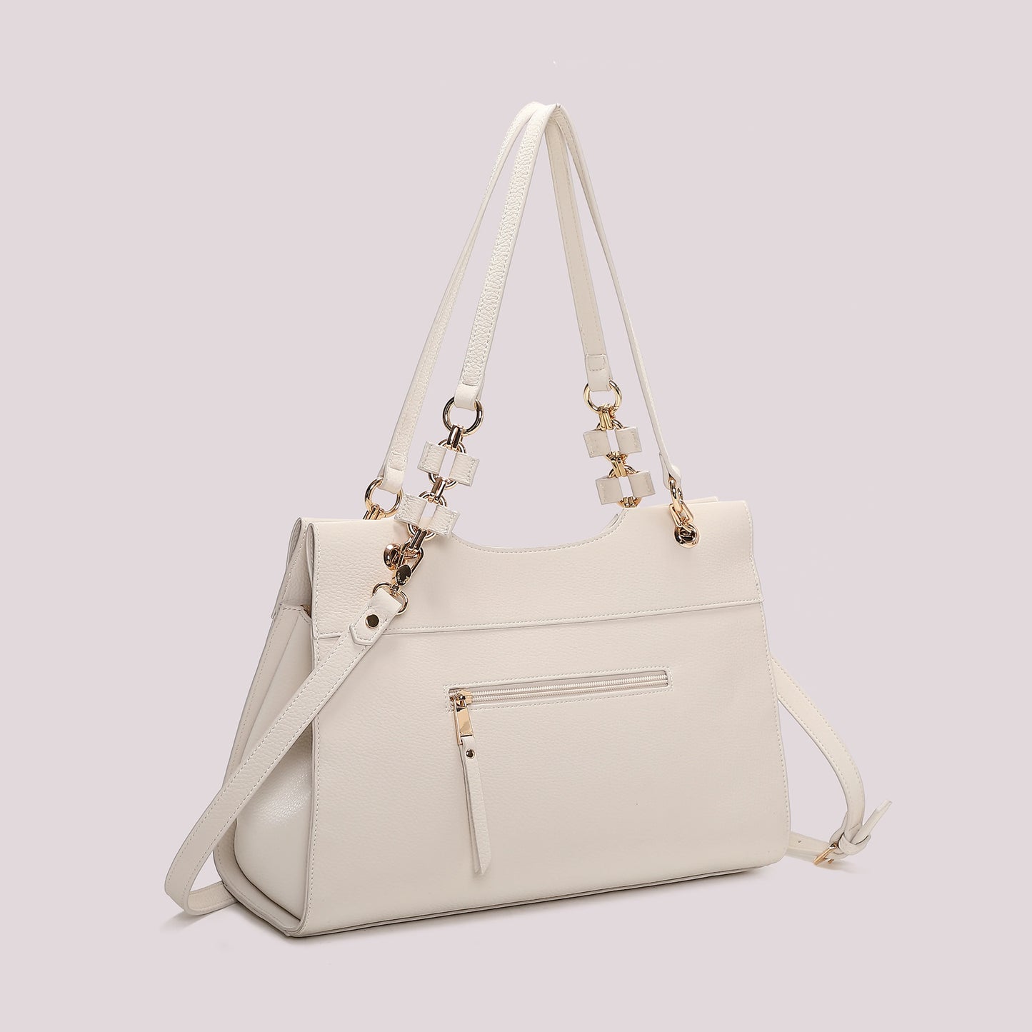 Shpper Elegante con Catena Panna