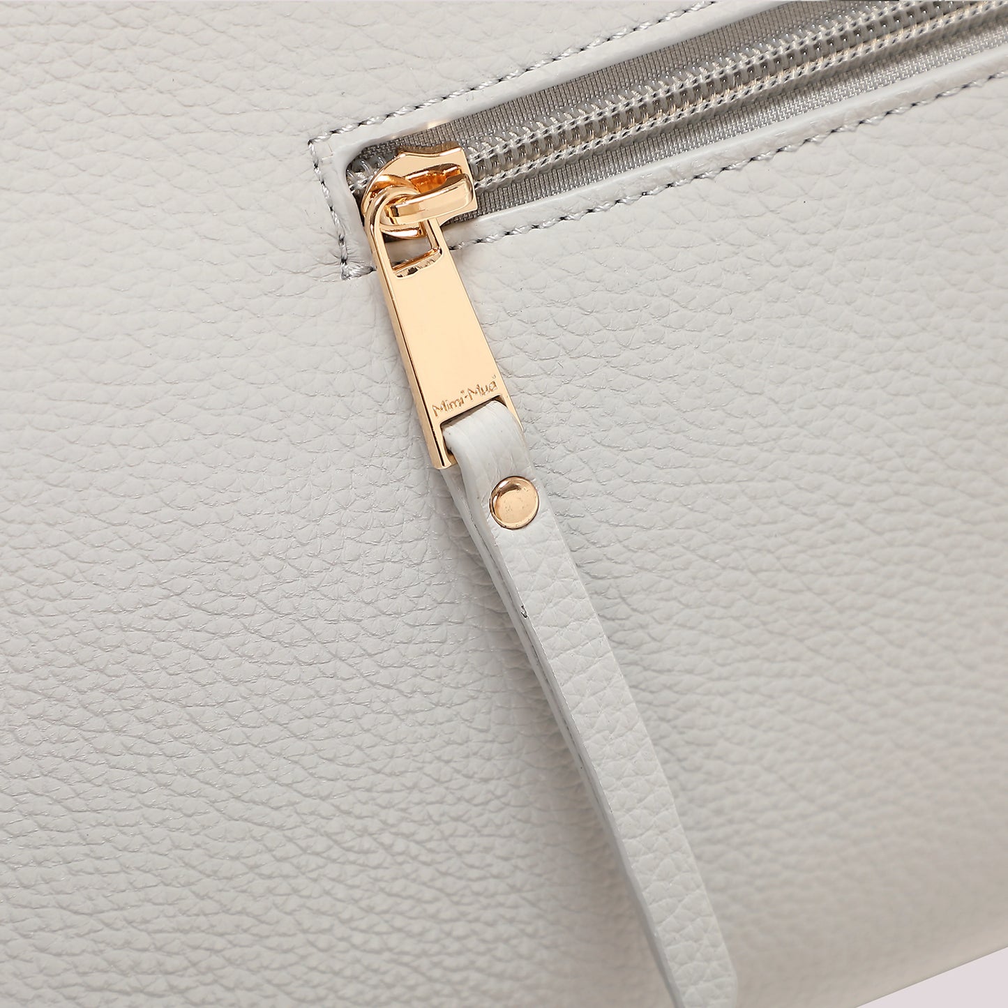 Shopper con Catena Elegante Grigio Perla