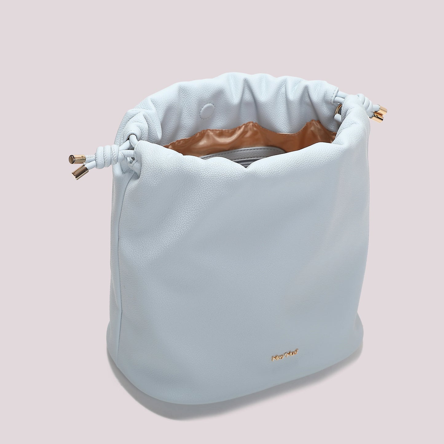 Borsa a Spalla Con Foulard Celeste
