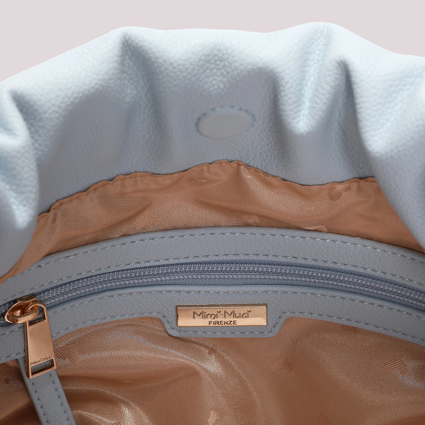 Borsa a Spalla Con Foulard Celeste