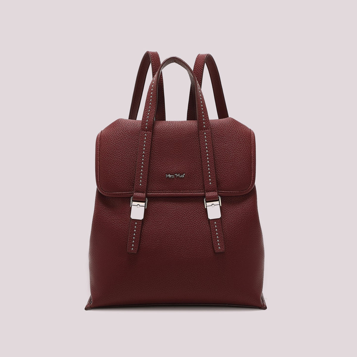 Zaino con borchie Mimì-Muà Burgundy