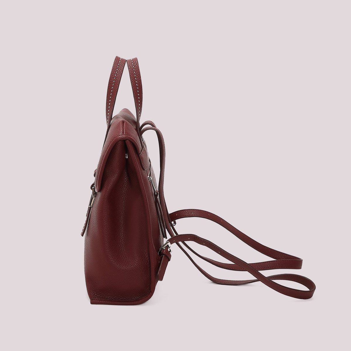 Zaino con borchie Mimì-Muà Burgundy