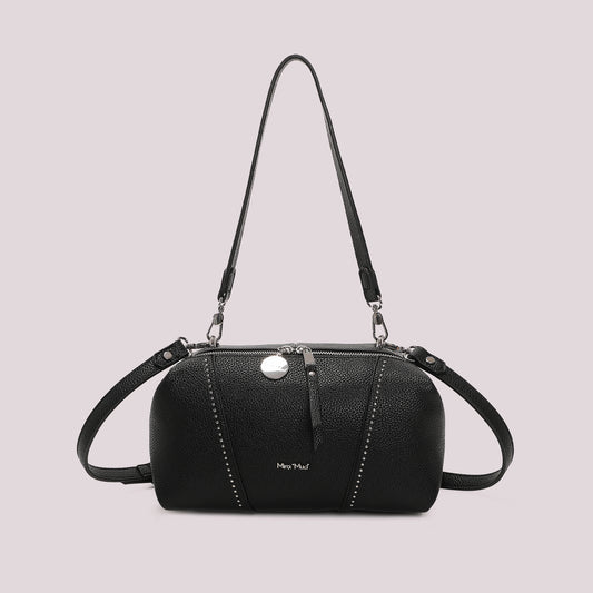 Borsa a spalla e tracolla con borchie Mimì-Muà Nera