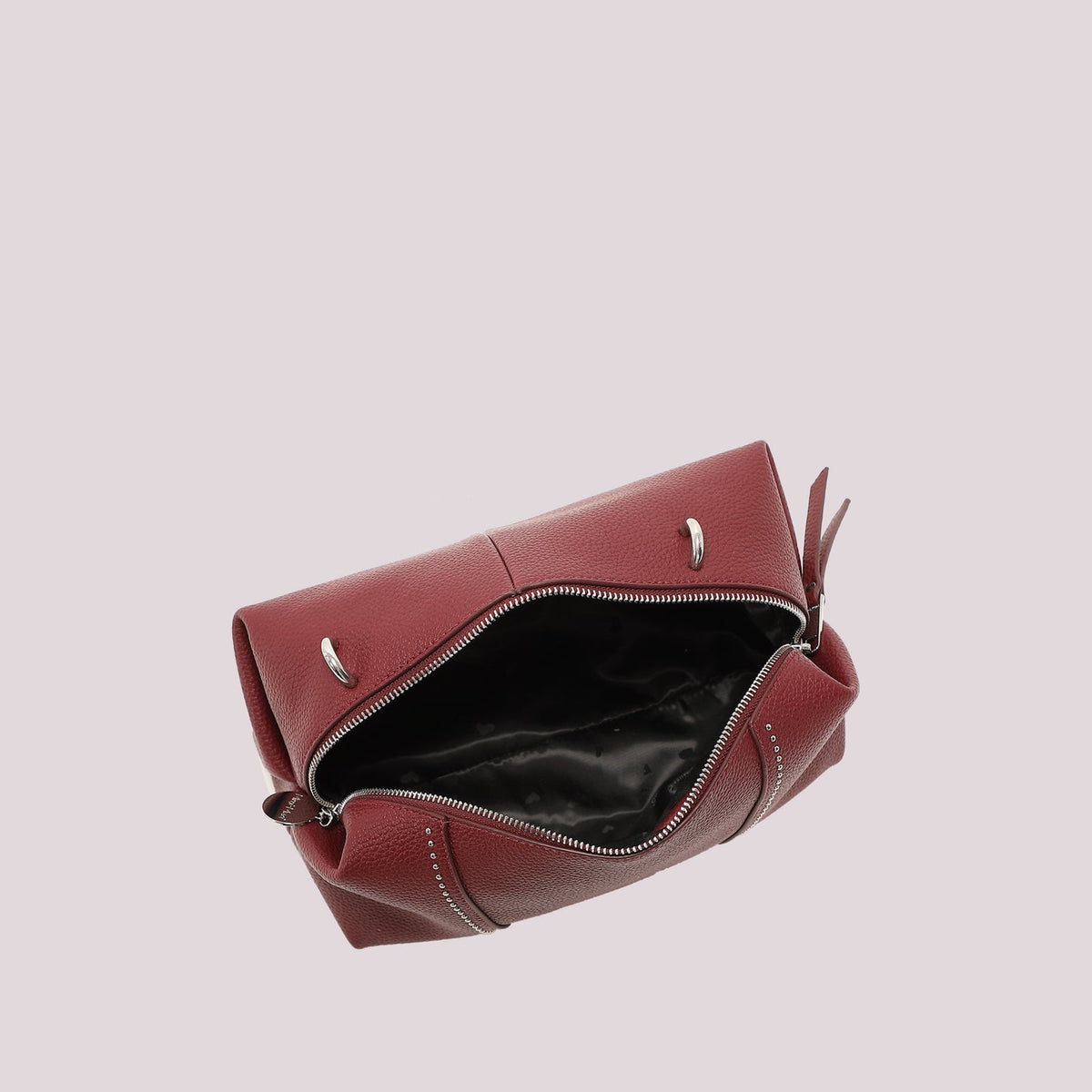 Borsa a spalla e tracolla con borchie Mimì-Muà Burgundy