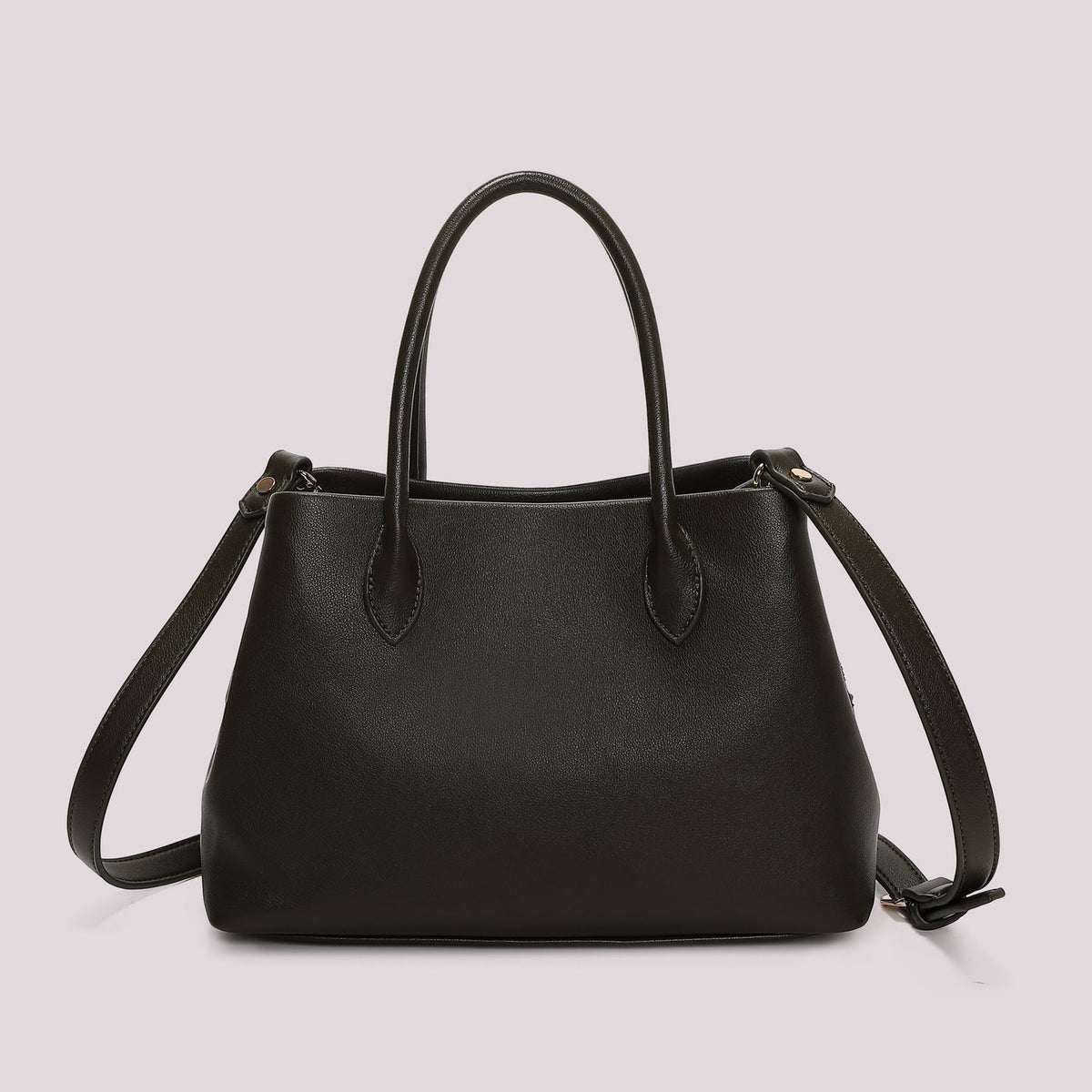 Borsa a Mano E tracolla Verde Militare con borchiette