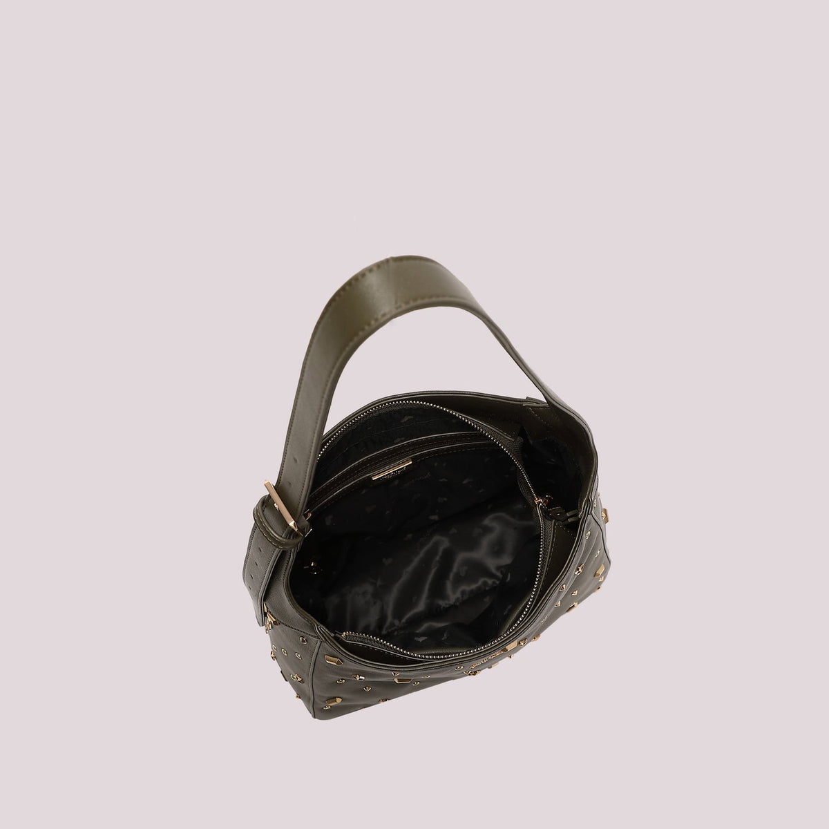 Borsa a spalla Mimì-Muà Verde Militare Borchiette