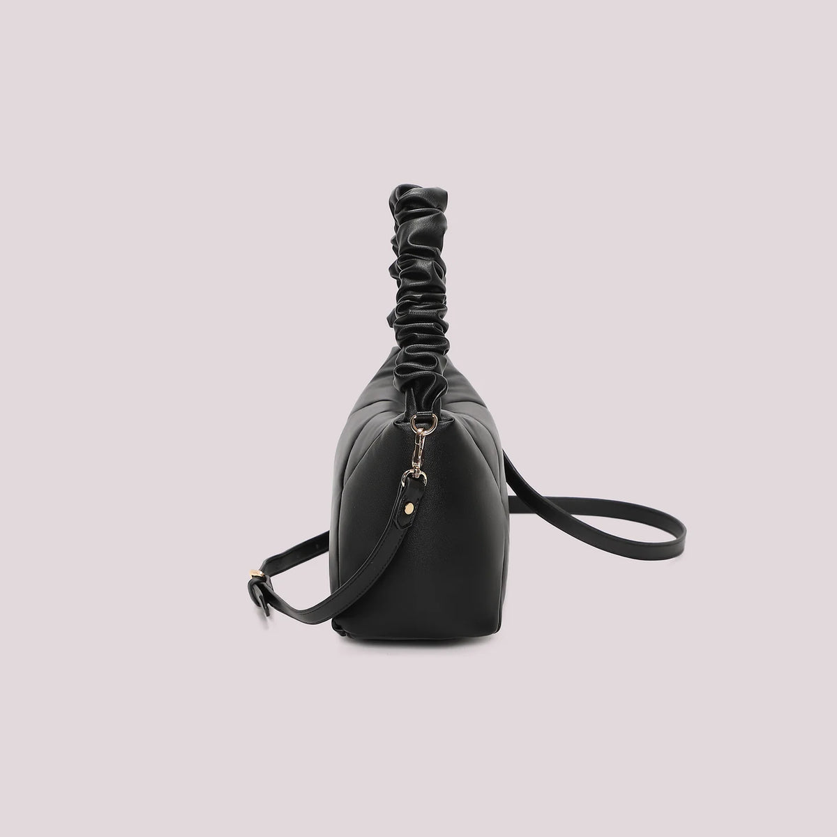 Borsa trapuntata a spalla e tracolla Mimì-Muà Nero