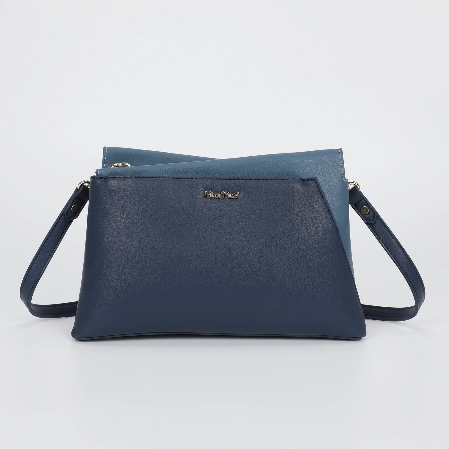 Borsa a Tracolla Bicolor Blu7ottanio