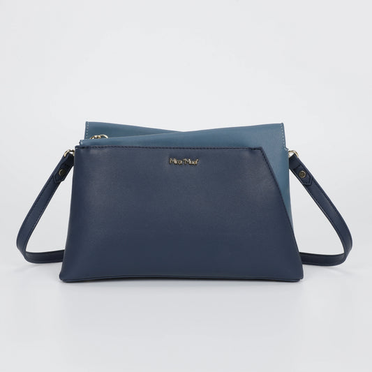 Borsa a Tracolla Bicolor Blu7ottanio