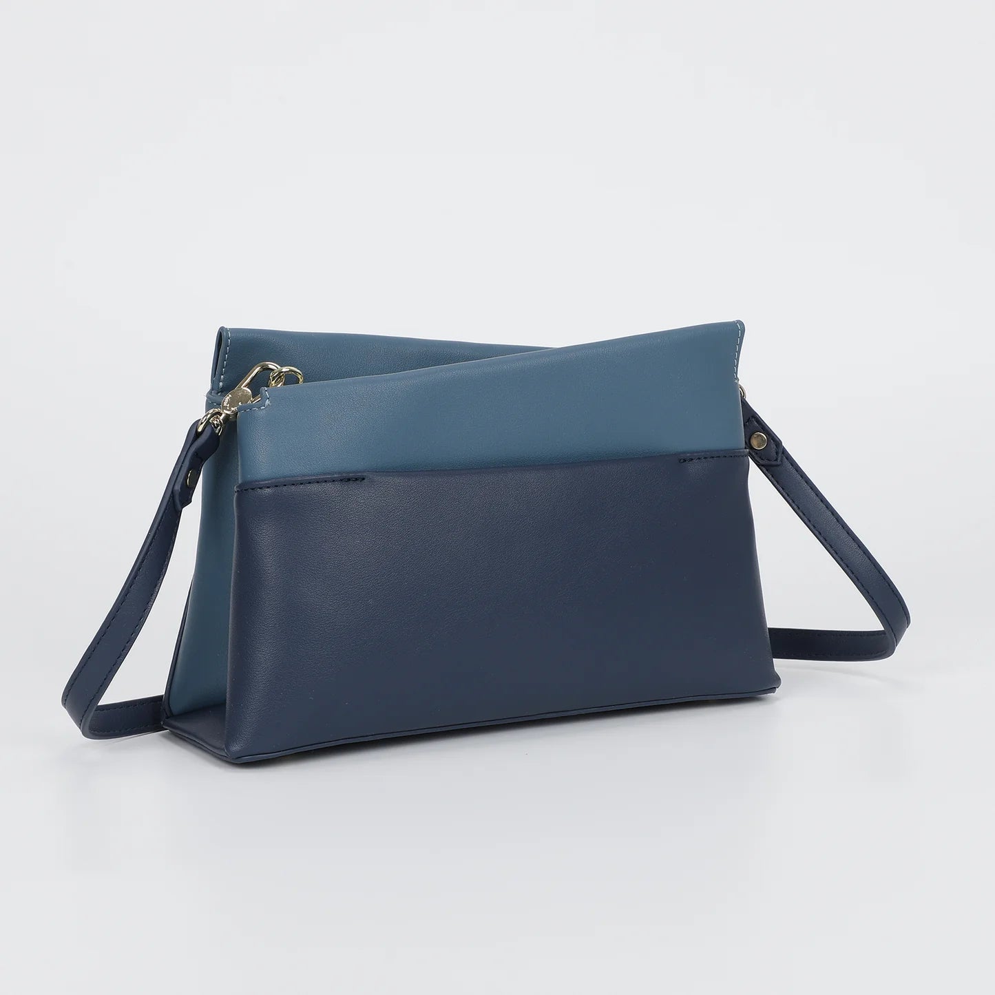 Borsa a Tracolla Bicolor Blu7ottanio