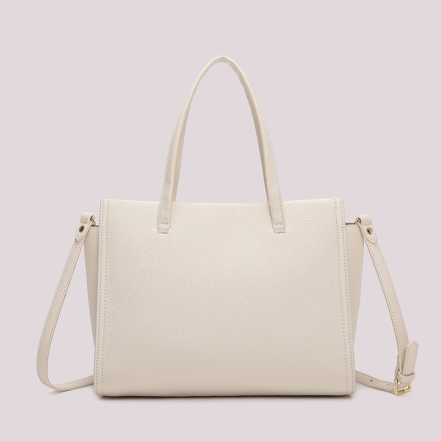 Borsa a Mano Con nodini Panna