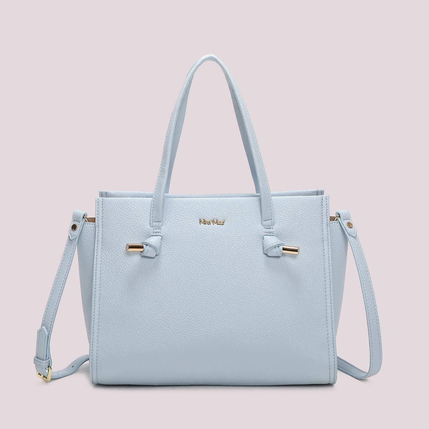 Borsa a Mano Con Nodini Celeste