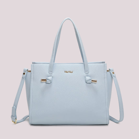 Borsa a Mano Con Nodini Celeste