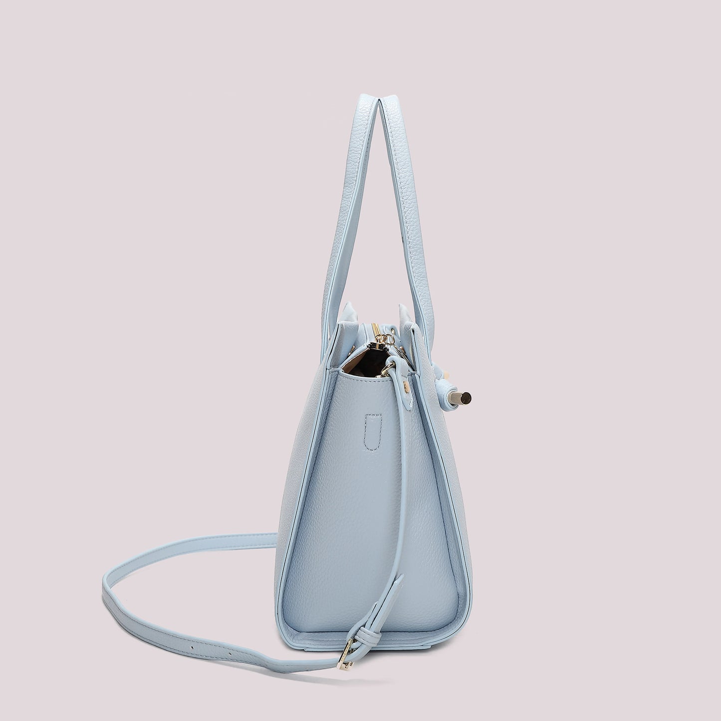 Borsa a Mano Con Nodini Celeste