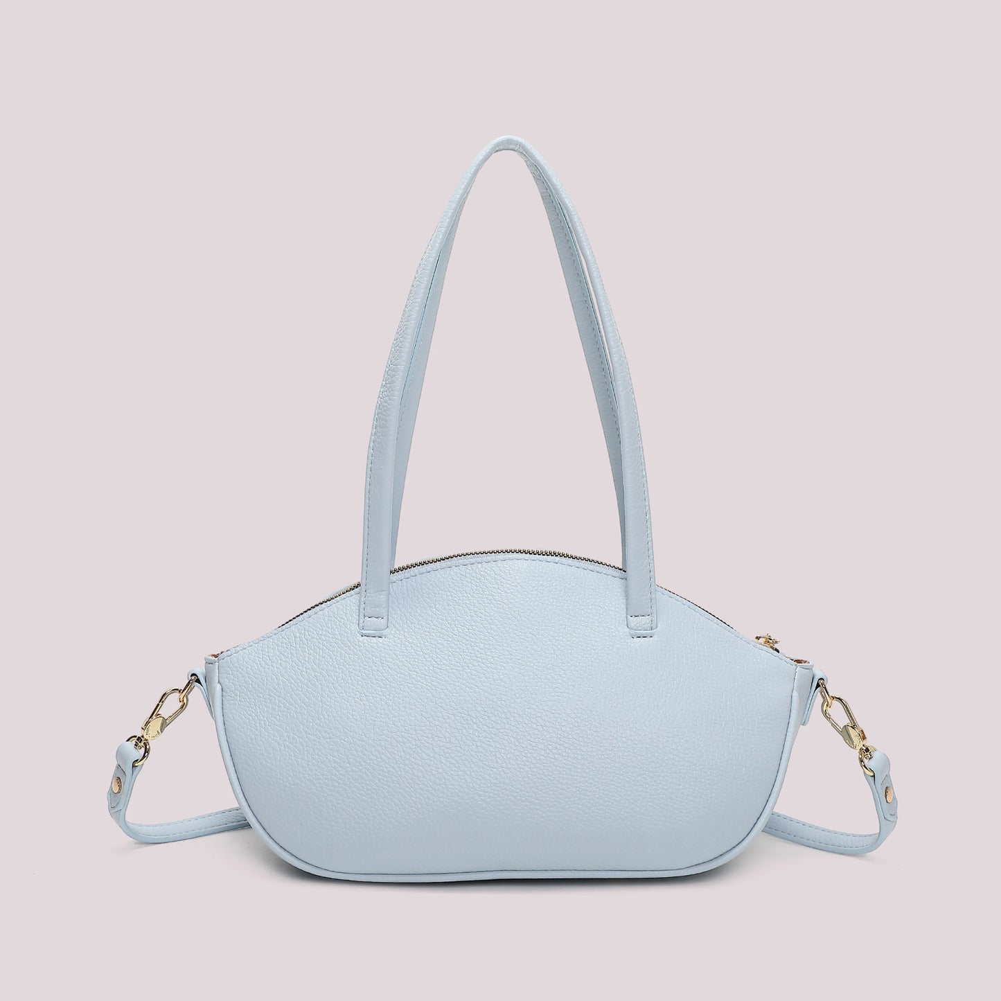 Shopper elegante Nera Con Nodini Celeste
