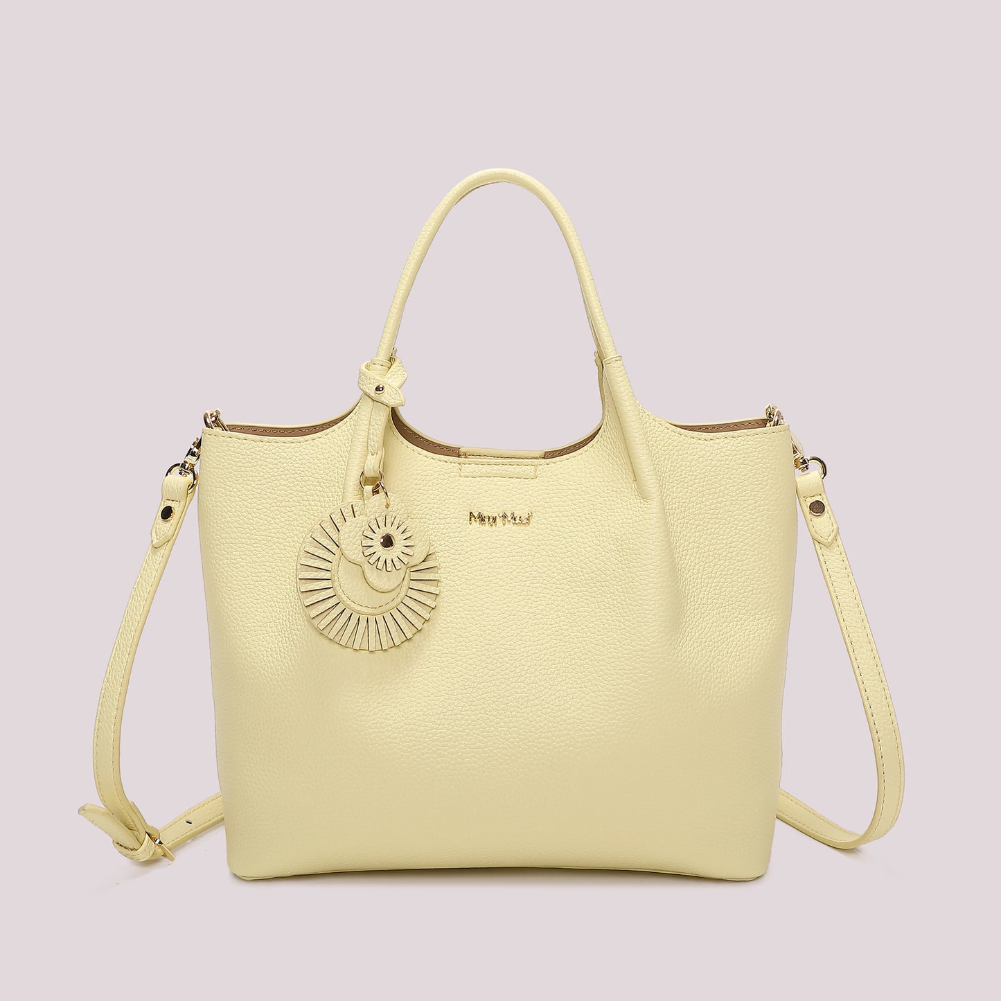 Borsa a Mano Con Charm Gialla Mimì-Muà