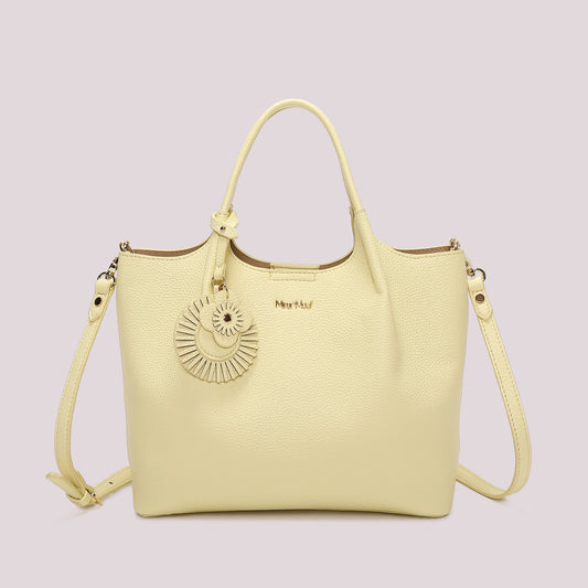 Borsa a Mano Con Charm Gialla Mimì-Muà
