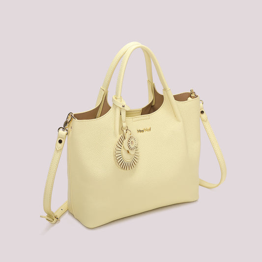Borsa a Mano Con Charm Gialla Mimì-Muà