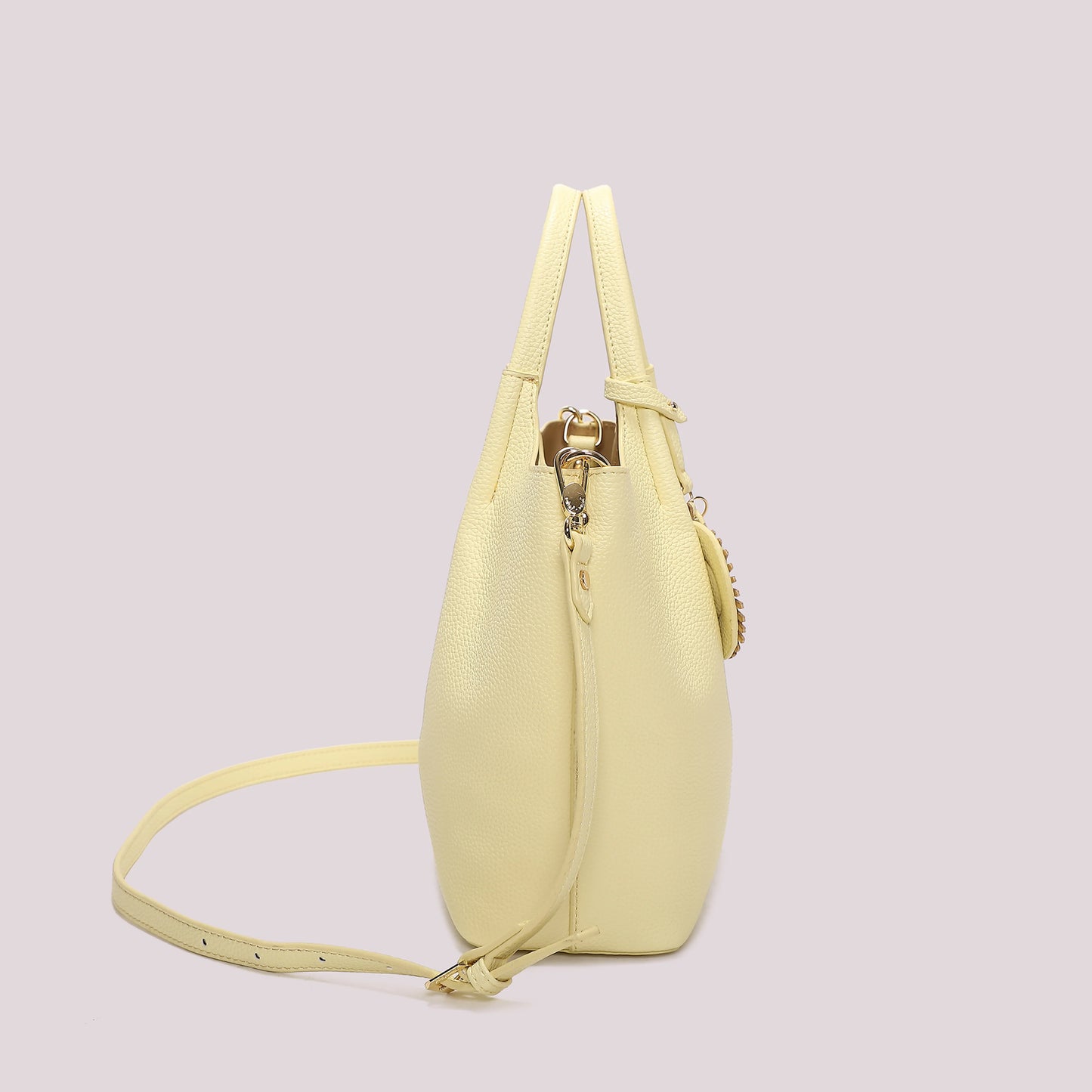 Borsa a Mano Con Charm Gialla Mimì-Muà
