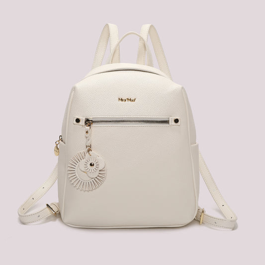 Zaino Con Charme Bianco Mimì-Muà