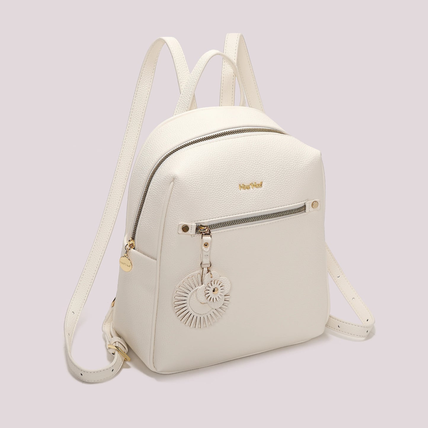 Zaino Con Charme Bianco Mimì-Muà