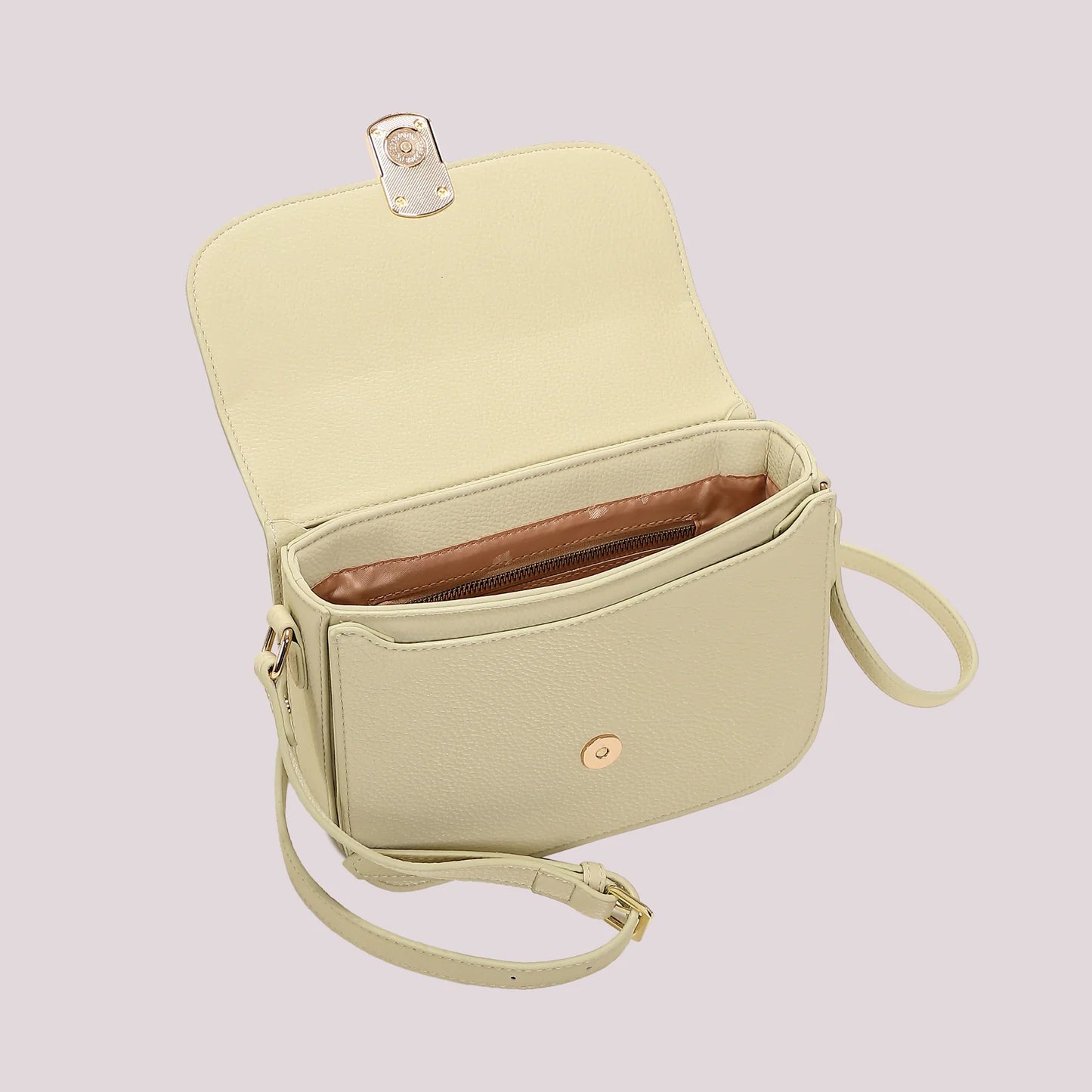 Borsa a Tracolla con Patta Patchwork Verde Acqua