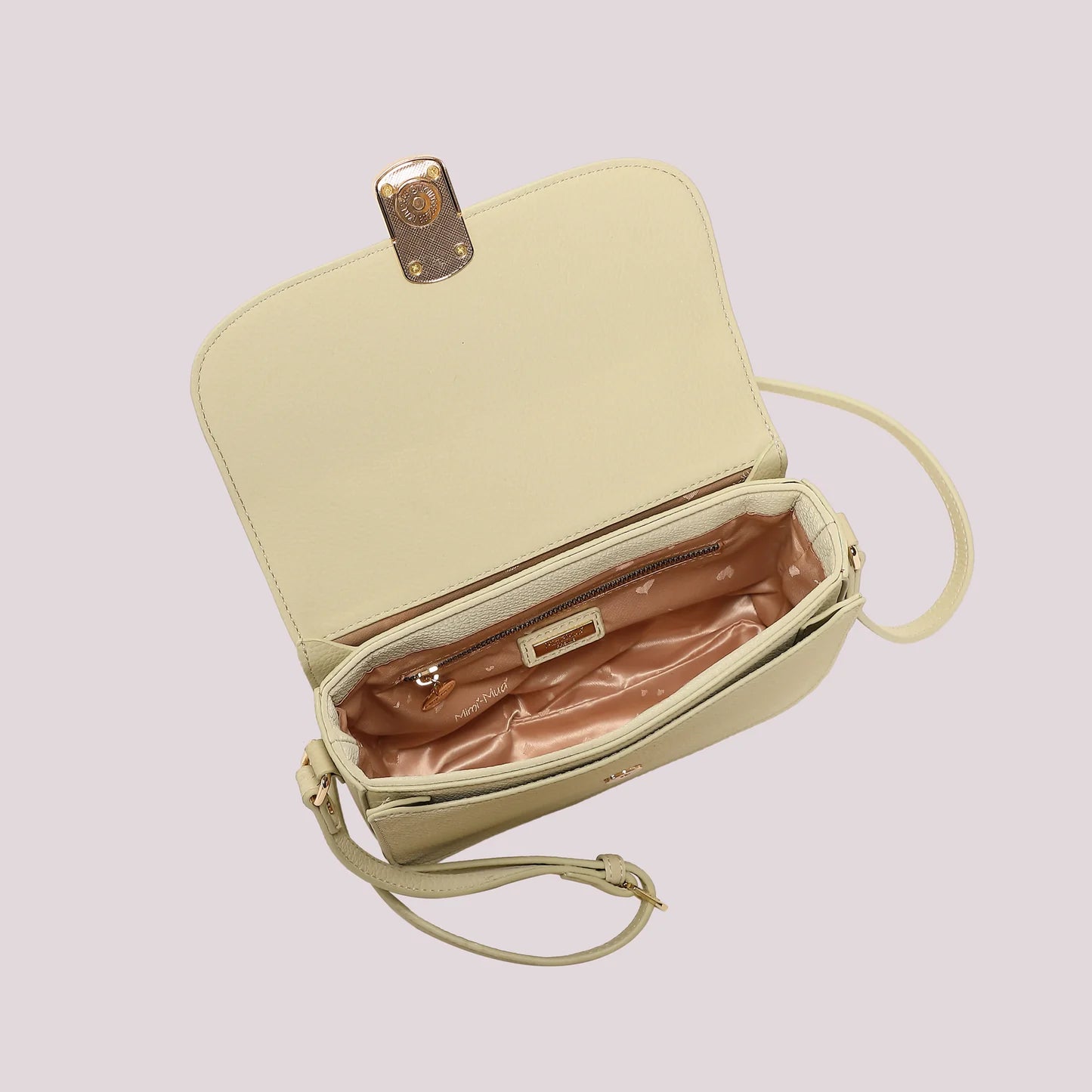 Borsa a Tracolla con Patta Patchwork Verde Acqua