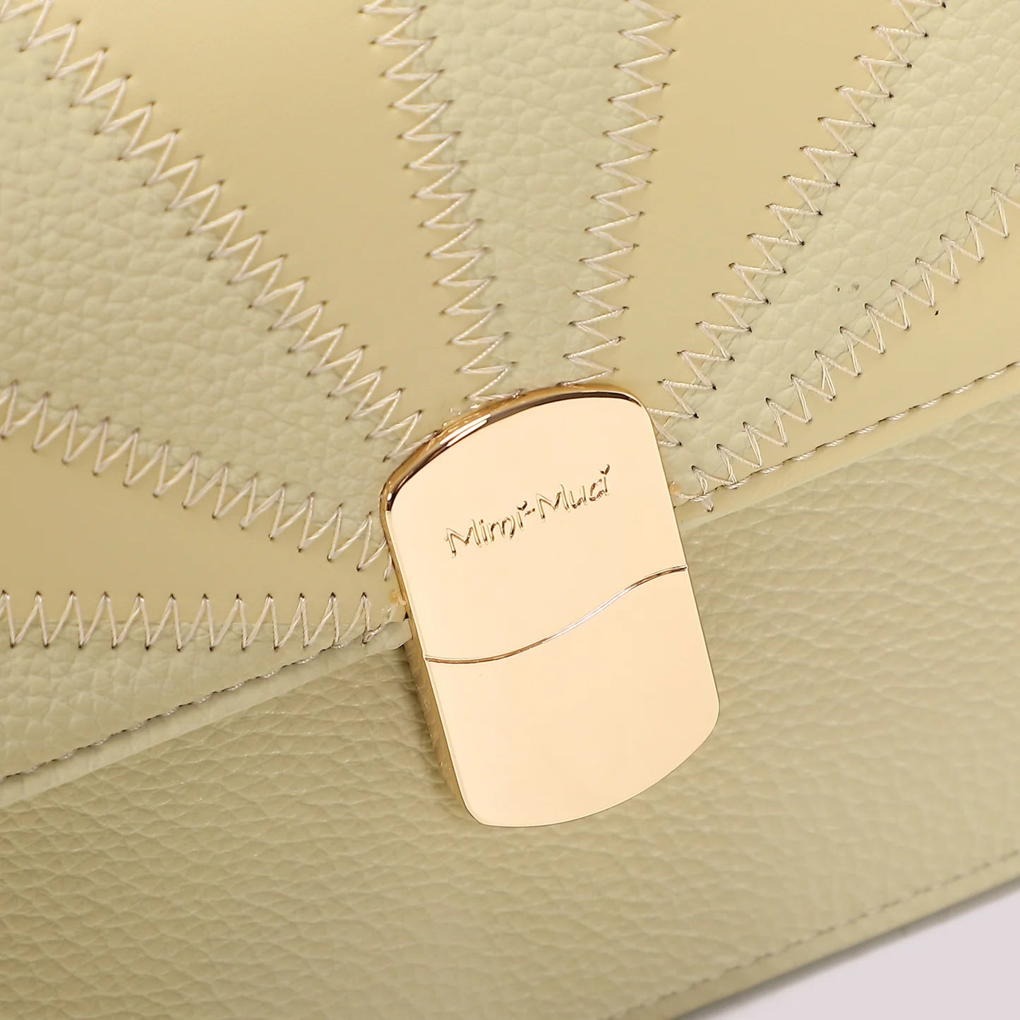 Borsa a Tracolla con Patta Patchwork Verde Acqua
