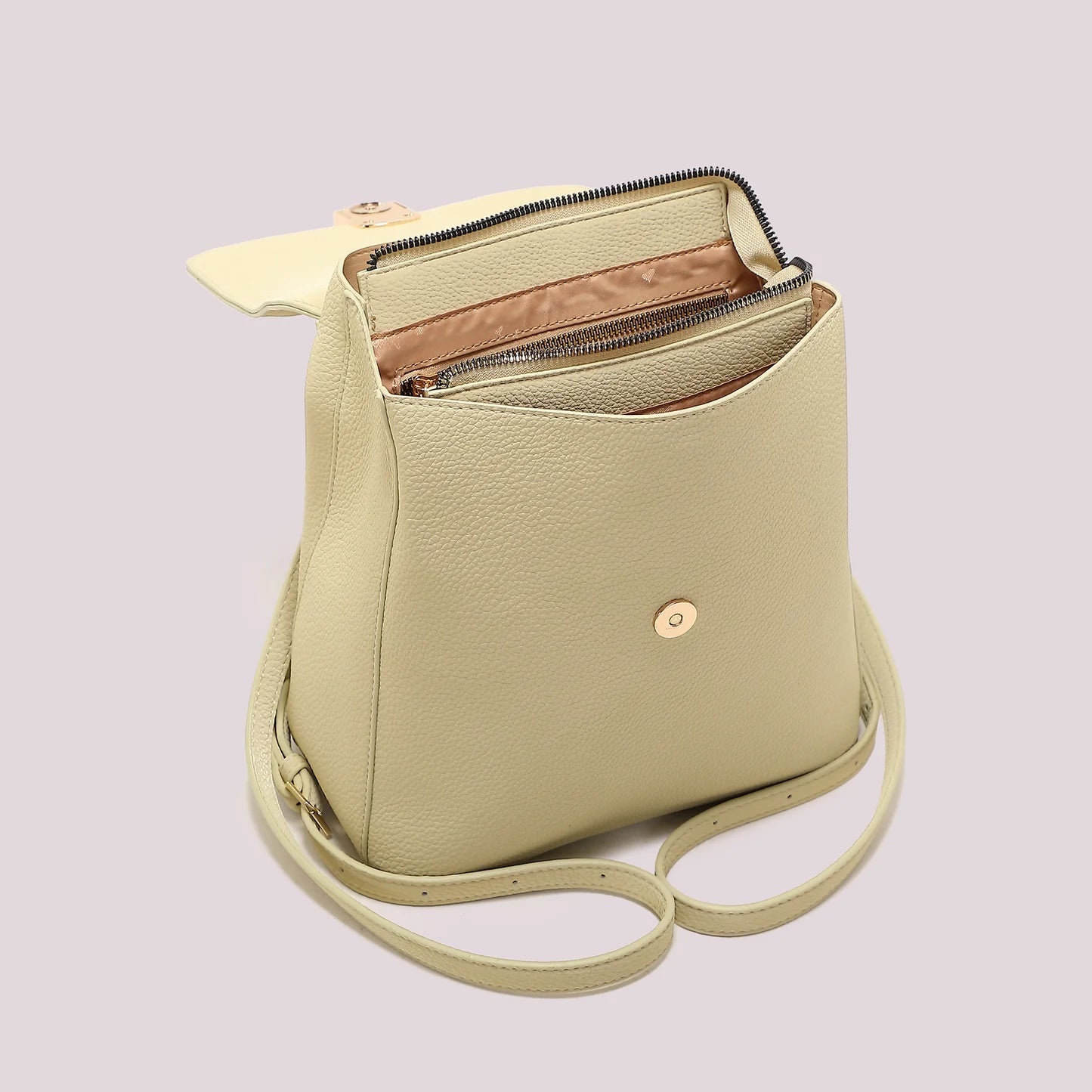 Zaino con patta Patchwork Verde Acqua