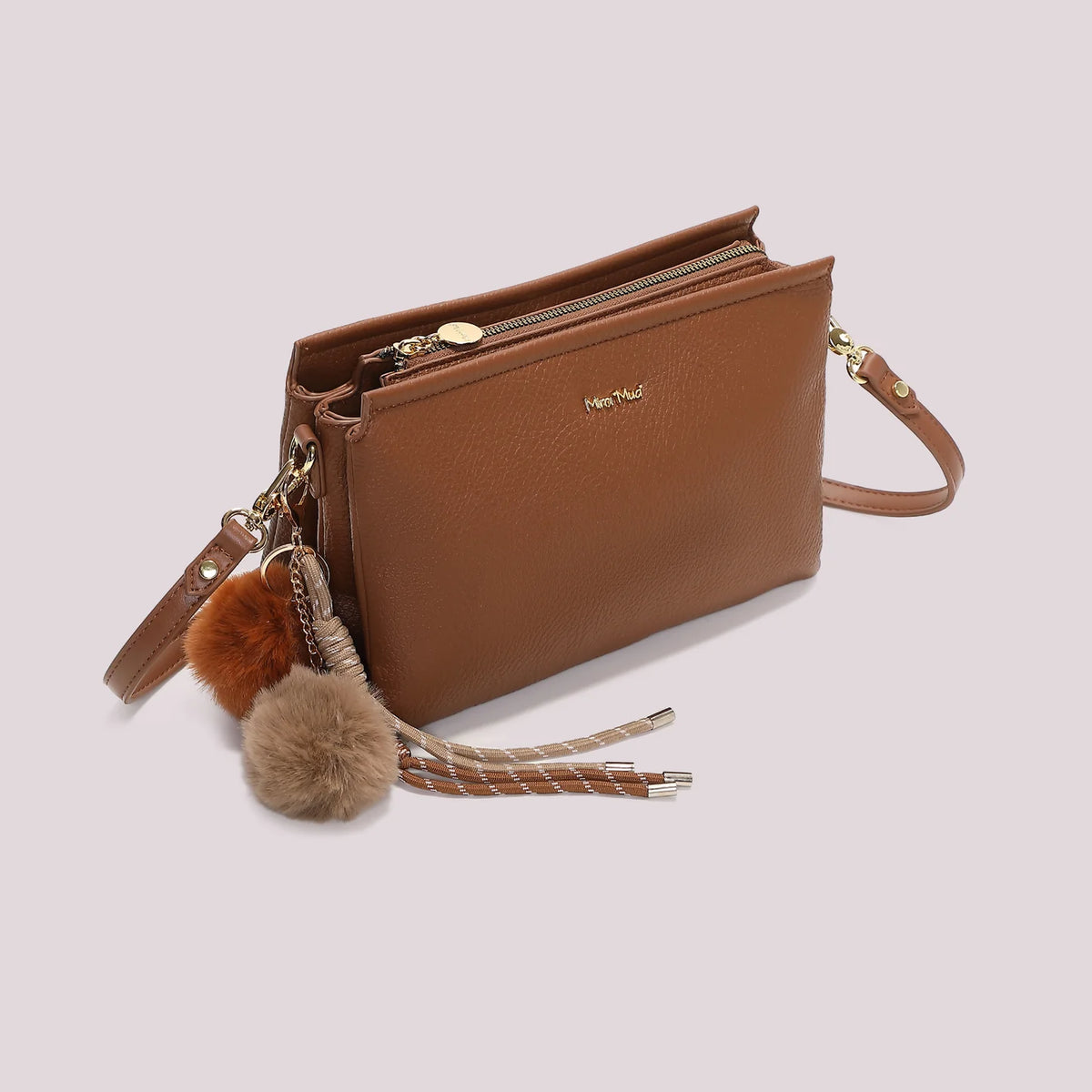 Borsa a Tracolla Mimì-Muà Cuoio