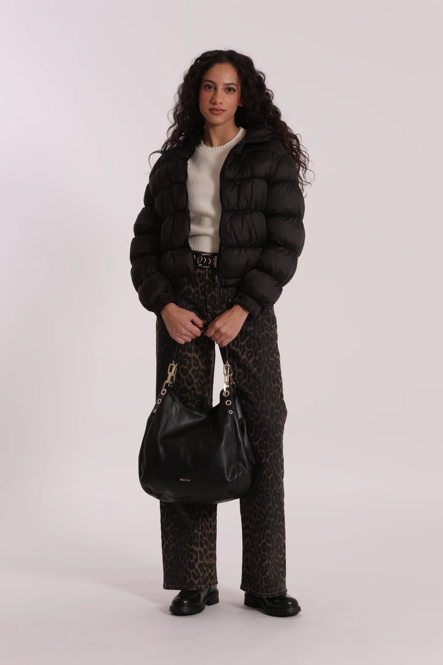 Borsa Hobo Morbida nera Mimi-Muà