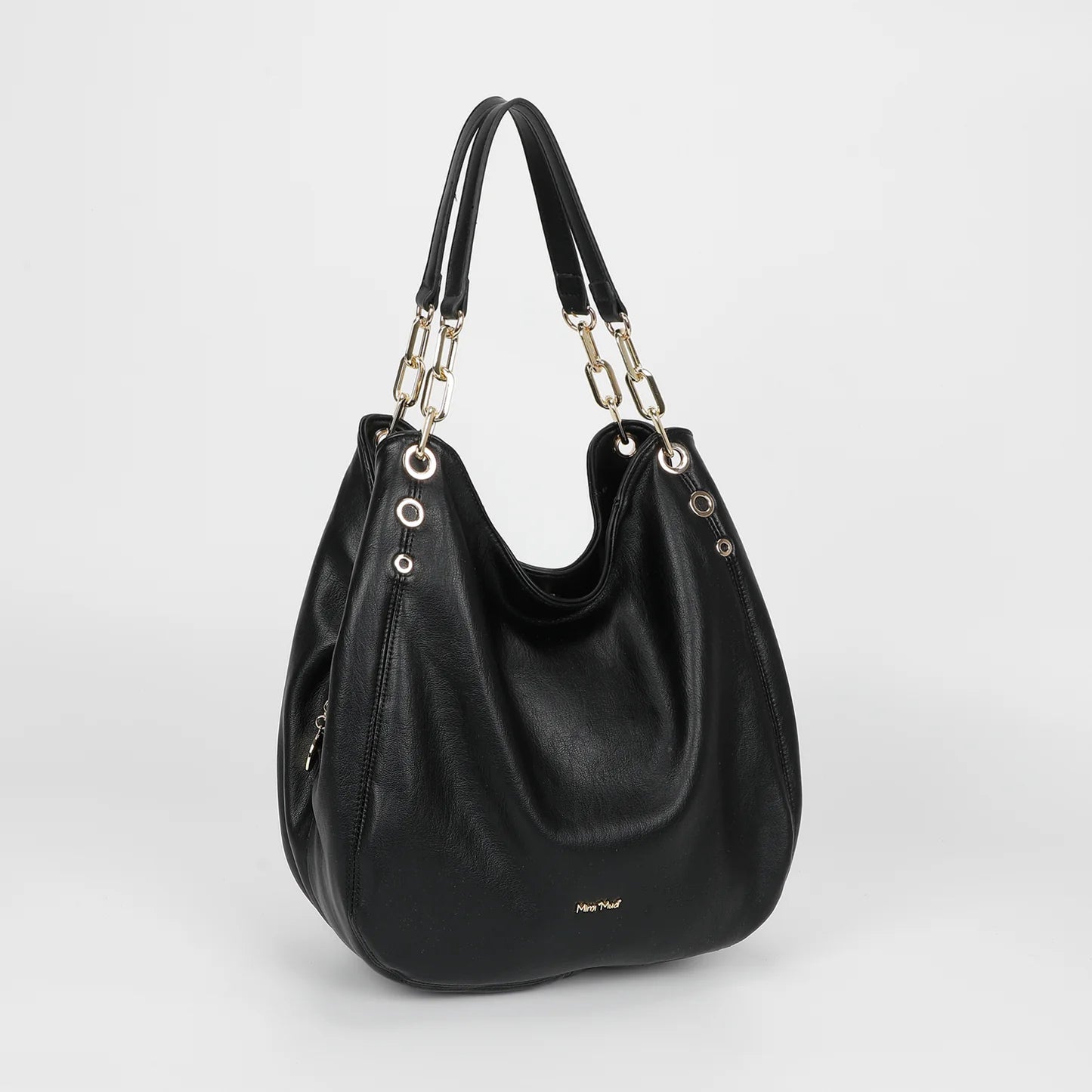 Borsa Hobo Morbida nera Mimi-Muà