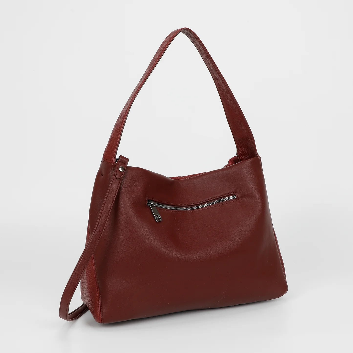 Borsa a Spalla Patchwork Burgundy