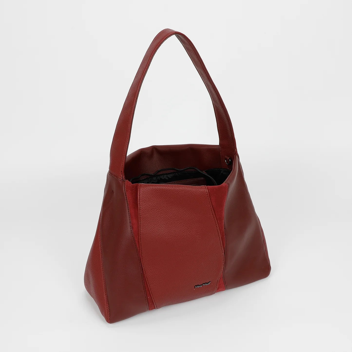 Borsa a Spalla Patchwork Burgundy
